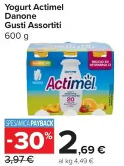Carrefour Express Yogurt Actimel Danone offerta