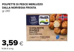 Tigre Polpette di pesce merluzzo dalla norvegia FROSTA offerta