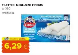 Tigre Filetti di merluzzo FINDUS offerta