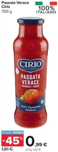 Carrefour Express Passata Verace Cirio offerta