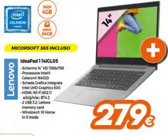 Expert Lenovo Ideapad 1141IGL05 offerta