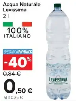 Carrefour Express Acqua Naturale Levissima offerta