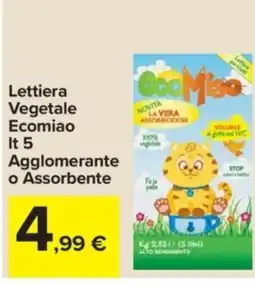 Carrefour Express Lettiera Vegetale Ecomiao Agglomerante o Assorbente offerta