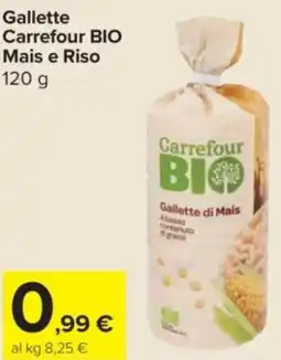 Carrefour Express Gallette Carrefour BIO Integrale Panela Mais e Riso offerta