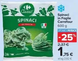 Carrefour Express Spinaci in Foglie Carrefour offerta