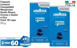 Carrefour Express Capsule Lavazza Compatibili Nespresso Gusto Rossa, Crema e Gusto e Oro Conf. 10 caps offerta