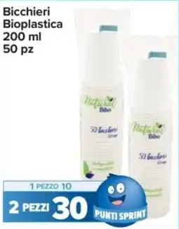 Carrefour Express Bicchieri Bioplastica 50 pz offerta