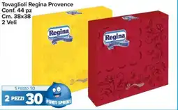 Carrefour Express Tovaglioli Regina Provence Conf. 44 pz Cm. 38x38 2 Veli offerta