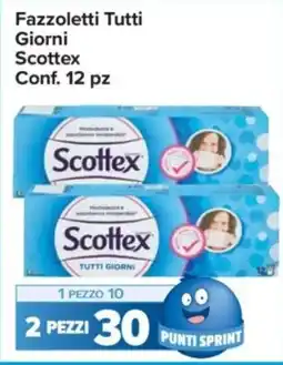 Carrefour Express Fazzoletti Tutti Giorni Scottex Conf. 12 pz offerta