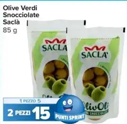 Carrefour Express Olive Verdi Snocciolate Saclà offerta
