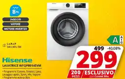 Comet Hisense LAVATRICE WFQP8014EVM offerta