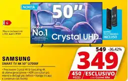 Comet SAMSUNG SMART TV 4K 50" U7000F offerta