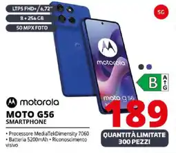 Comet motorola MOTO G56 SMARTPHONE offerta