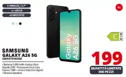 Comet SAMSUNG GALAXY A26 5G SMARTPHONE offerta