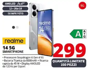 Comet realme 14 5G SMARTPHONE offerta