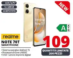 Comet realme NOTE 70T SMARTPHONE offerta