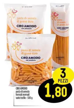 Ciro Amodio CIRO AMODIO pasta di semola formati normali offerta