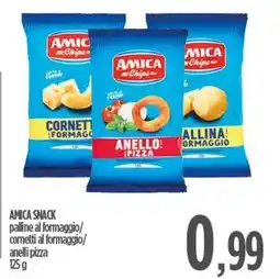 Ciro Amodio AMICA SNACK palline al formaggio/ cornetti al formaggio/ anelli pizza offerta