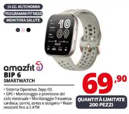 Comet amazfit BIP 6 SMARTWATCH offerta