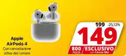 Comet Apple AirPods 4 offerta