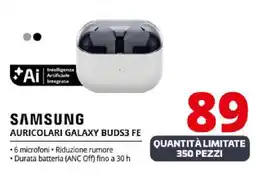 Comet SAMSUNG AURICOLARI GALAXY BUDS3 FE offerta