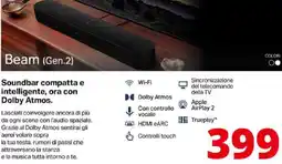 Comet SONOS Soundbar compatta e intelligente, ora con Dolby Atmos. offerta