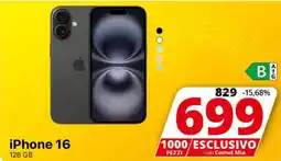 Comet iPhone 16 128 GB offerta