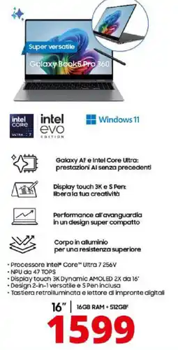 Comet SAMSUNG Galaxy Book5 16'' offerta