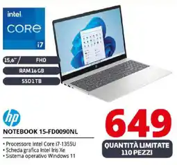Comet hp NOTEBOOK 15-FD0090NL offerta