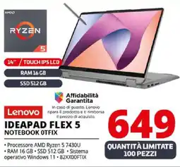 Comet Lenovo IDEAPAD FLEX 5 NOTEBOOK OTFIX offerta