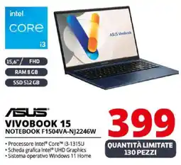 Comet ASUS VIVOBOOK 15 NOTEBOOK F1504VA-NJ2246W offerta