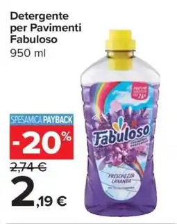 Carrefour Detergente per Pavimenti Fabuloso offerta
