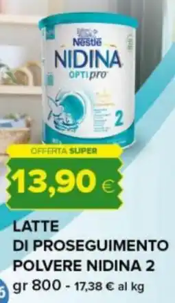Tigre Latte di proseguimento polvere NIDINA 2 offerta