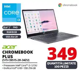 Comet acer CHROMEBOOK PLUS 515 CB515-2H-34ZU offerta