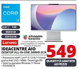 Comet Lenovo IDEACENTRE AIO DESKTOP ALL-IN-ONE 24IRH9 2CIX offerta