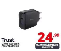 Comet Trust MAXO 45W USB-C CARICABATTERIA offerta
