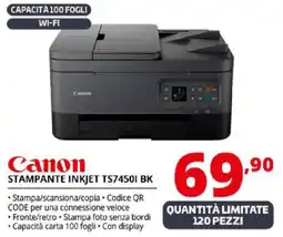 Comet Canon STAMPANTE INKJET TS74501 BK offerta