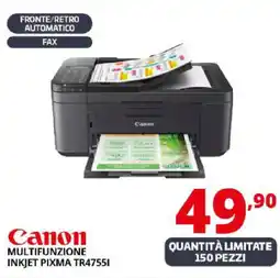 Comet Canon MULTIFUNZIONE INKJET PIXMA TR47551 offerta