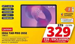 Comet Lenovo IDEA TAB PRO 20SE TABLET offerta