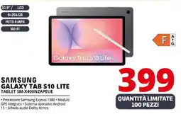 Comet SAMSUNG GALAXY TAB S10 LITE TABLET SM-X400NZAPEUE offerta