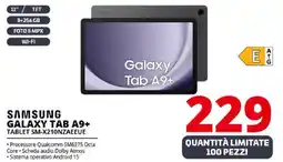 Comet SAMSUNG GALAXY TAB A9+ TABLET SM-X210NZAEEUE offerta