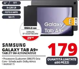 Comet SAMSUNG GALAXY TAB A9+ TABLET SM-X210NZAEEUE offerta