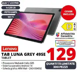 Comet Lenovo TAB LUNA GREY 49SE TABLET offerta
