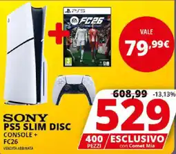Comet SONY PS5 SLIM DISC CONSOLE + FC26 offerta