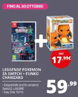 Comet Leggende pokemon za switch + funko charizard offerta