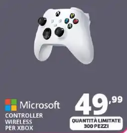 Comet Microsoft 49 CONTROLLER WIRELESS PER XBOX offerta