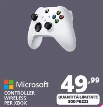 Comet Microsoft 49 CONTROLLER WIRELESS PER XBOX offerta