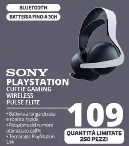 Comet SONY playstation cuffie gaming wireless pulse elite offerta