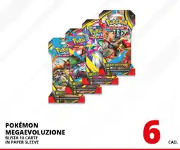 Comet Pokémon megaevoluzione busta 10 carte in paper sleeve offerta