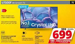 Comet SAMSUNG U7000F 4K Smart TV offerta